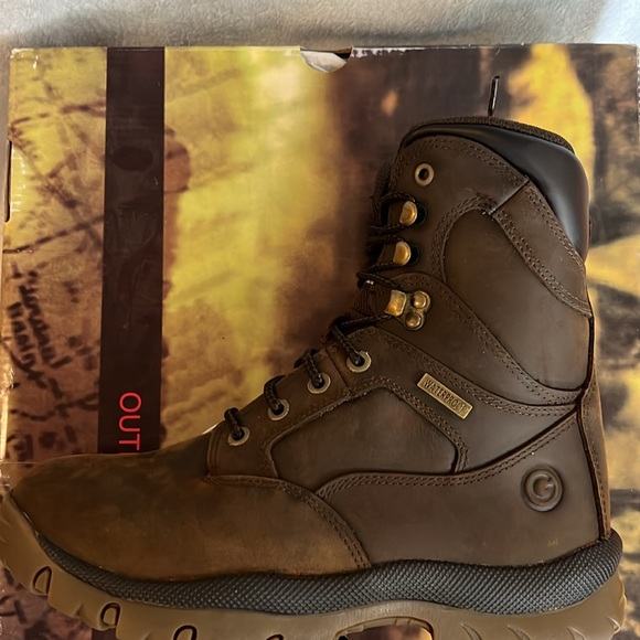 NEW “OUTDOOR GEAR” MENS Hunting/Hiking Boots SIZE 9 Regular COLOR Dark Brown - Picture 6 of 7